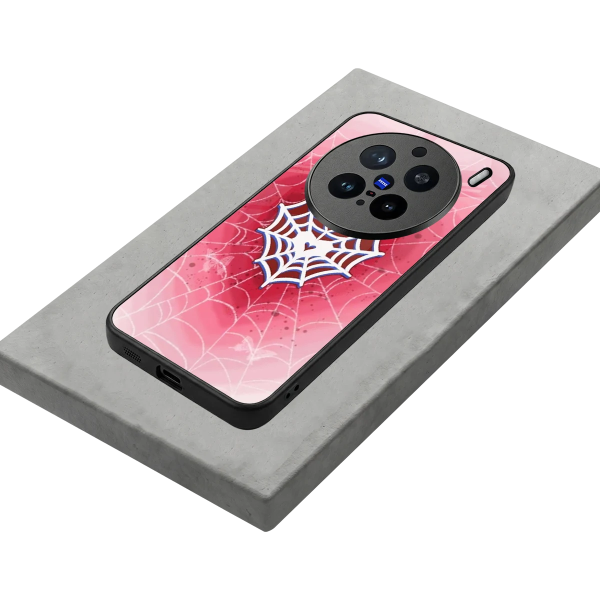Y2K Hearts X Web stylish phone case for vivo x200 pro | glossy glass and slim fit