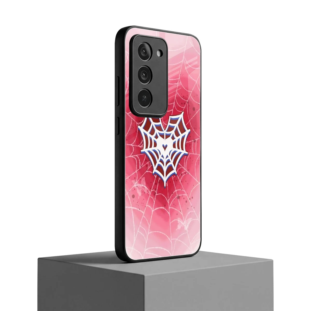 Y2K Hearts X Web redmi 15 5g mobile cover | shockproof glass phone case