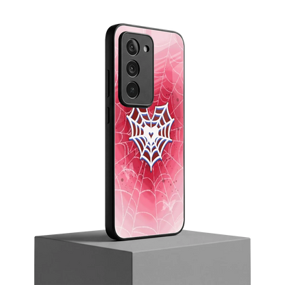 Y2K Hearts X Web redmi 15 5g mobile cover | shockproof glass phone case