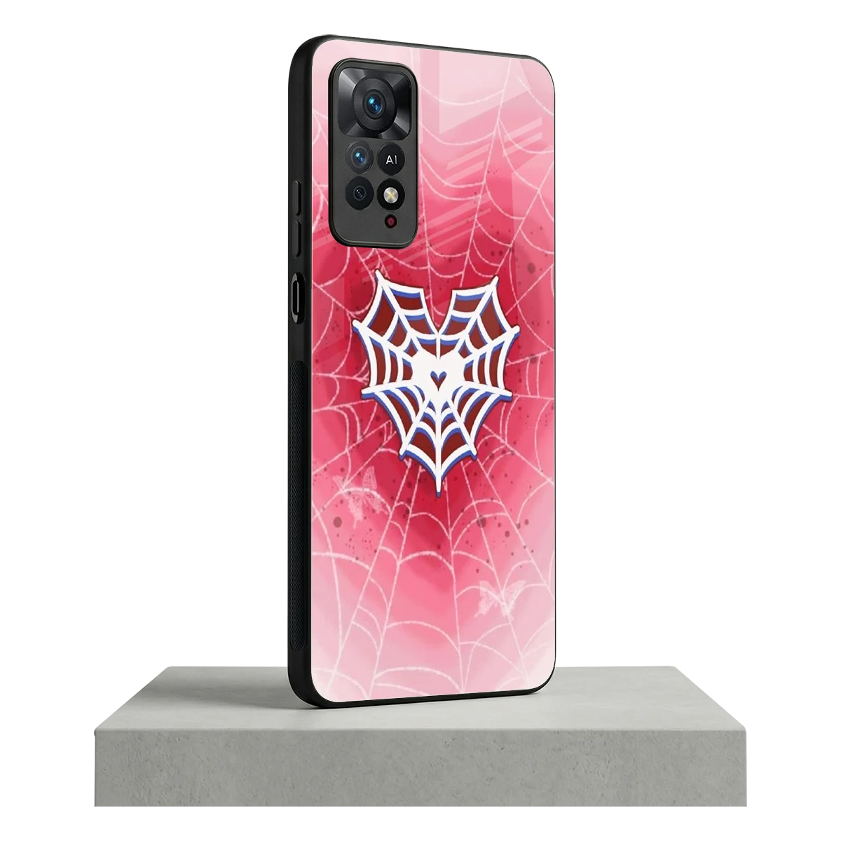 Y2K Hearts X Web redmi note 11 pro mobile cover | shockproof glass phone case