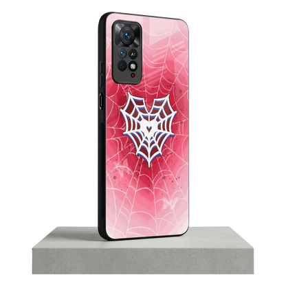 Y2K Hearts X Web redmi note 11 pro mobile cover | shockproof glass phone case