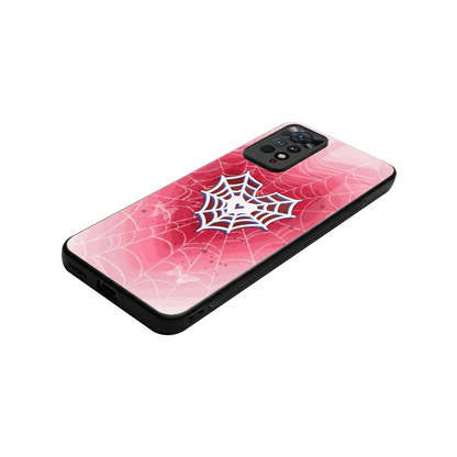 Y2K Hearts X Web stylish phone case for redmi note 11 pro | glossy glass and slim fit