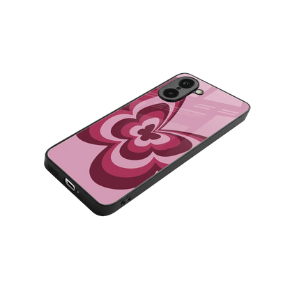 Y2K Magenta Butterfly stylish phone case for oneplus nord ce5 5g | glossy glass and slim fit
