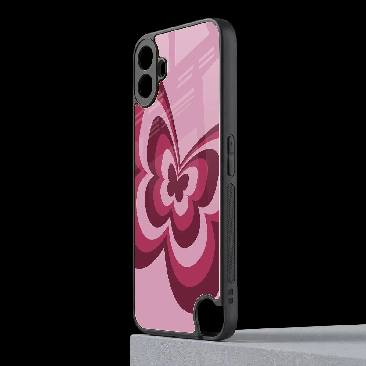 Y2K Magenta Butterfly cmf nothing phone 1 mobile cover | shockproof glass phone case