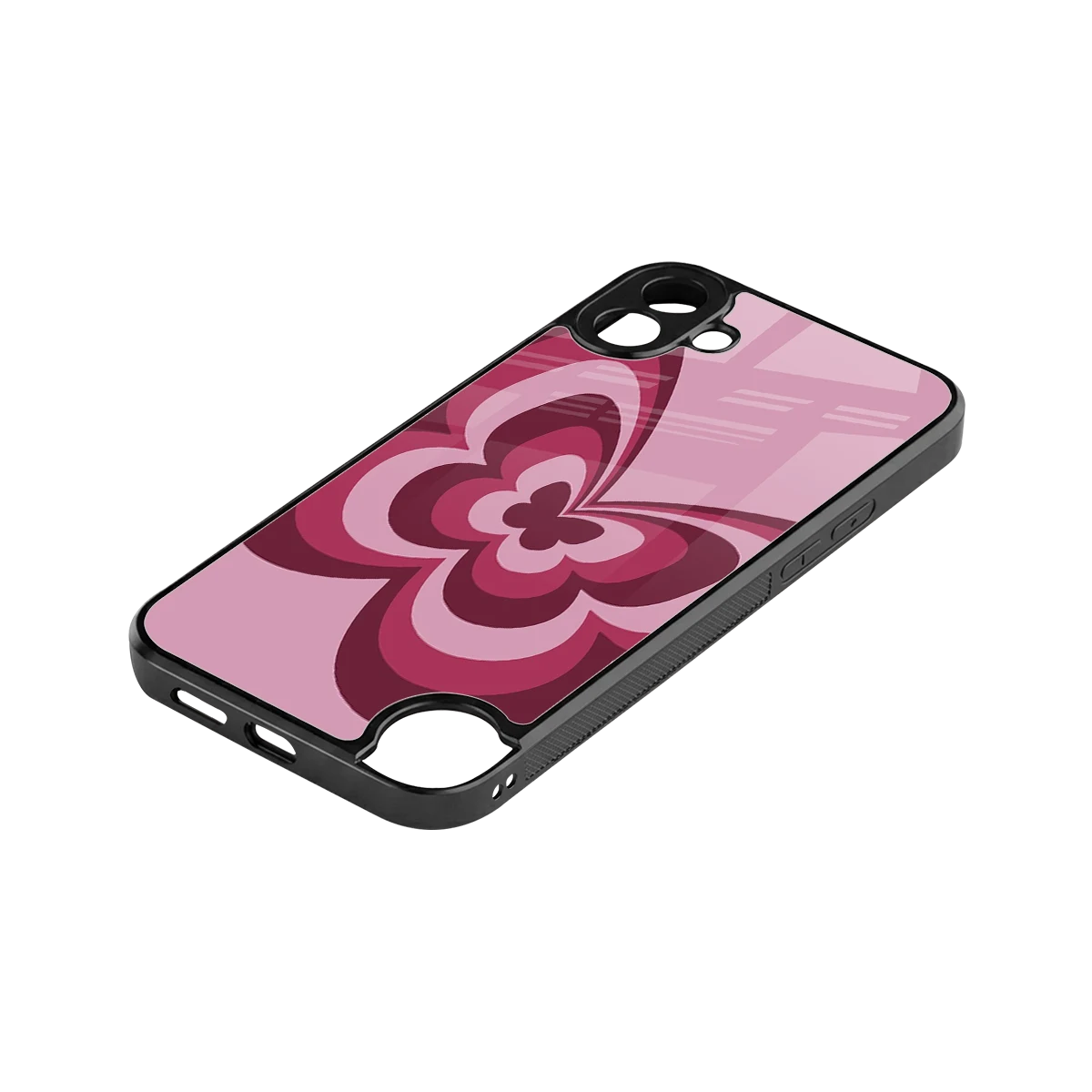Y2K Magenta Butterfly stylish phone case for cmf nothing phone 1 | glossy glass and slim fit