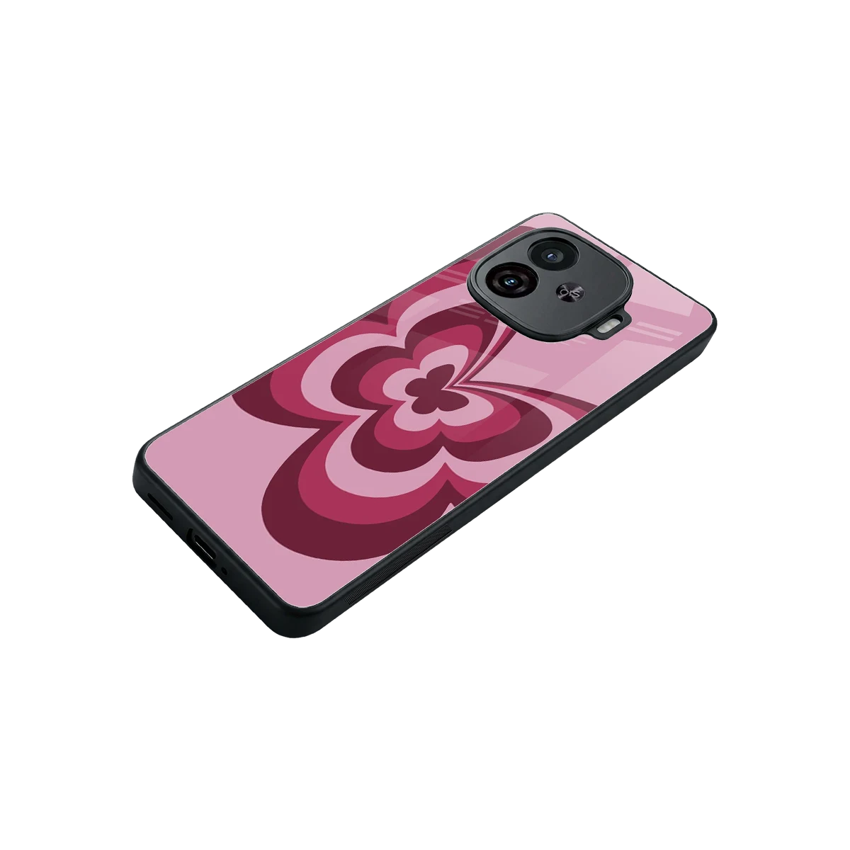 Y2K Magenta Butterfly stylish phone case for iqoo neo 10r 5g | glossy glass and slim fit