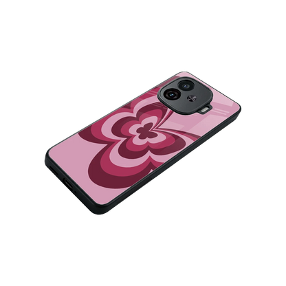 Y2K Magenta Butterfly stylish phone case for iqoo neo 10r 5g | glossy glass and slim fit