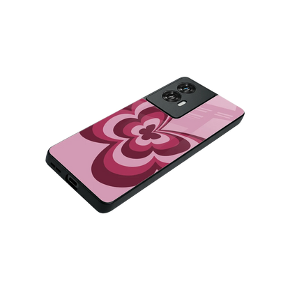Y2K Magenta Butterfly stylish phone case for motorola edge 50 fusion | glossy glass and slim fit