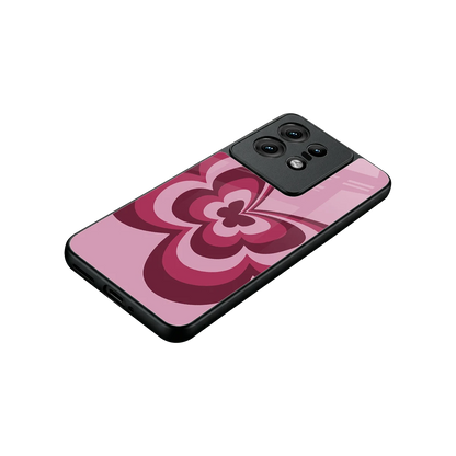 Y2K Magenta Butterfly stylish phone case for motorola edge 50 pro | glossy glass and slim fit