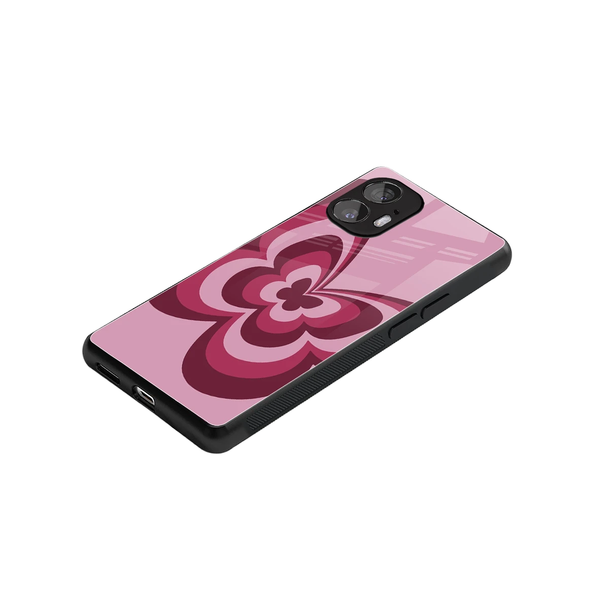 Y2K Magenta Butterfly stylish phone case for nothing phone 2 | glossy glass and slim fit