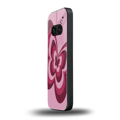 Y2K Magenta Butterfly nothing phone 2a mobile cover | shockproof glass phone case