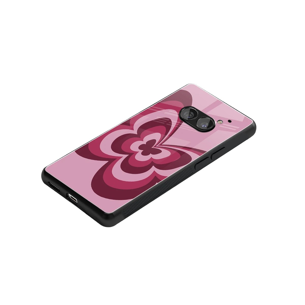 Y2K Magenta Butterfly stylish phone case for nothing phone 2a | glossy glass and slim fit