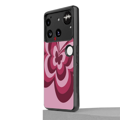 Y2K Magenta Butterfly nothing phone 3 mobile cover | shockproof glass phone case