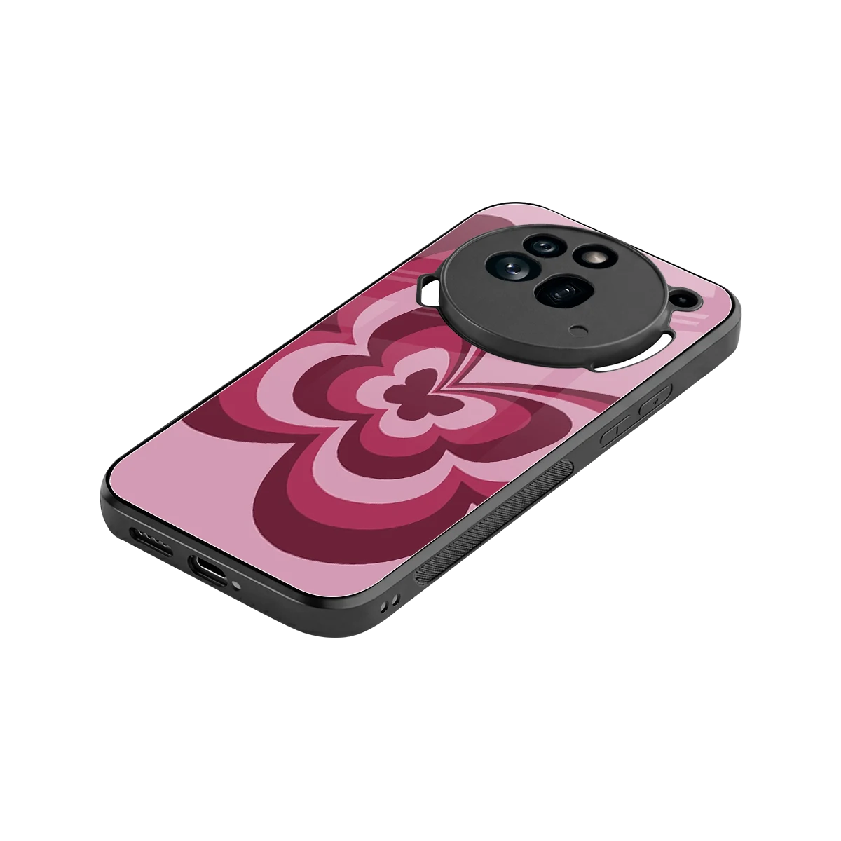 Y2K Magenta Butterfly stylish phone case for nothing phone 3a pro | glossy glass and slim fit