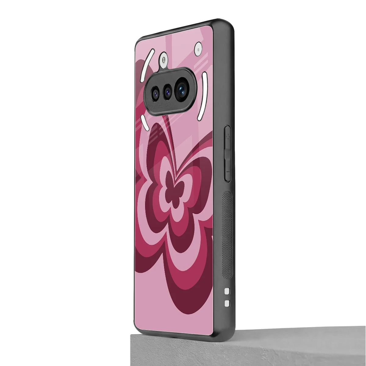 Y2K Magenta Butterfly nothing phone 3a mobile cover | shockproof glass phone case