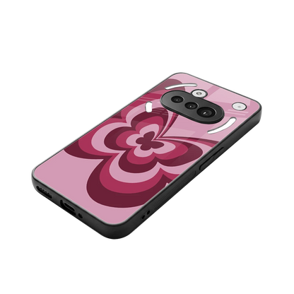 Y2K Magenta Butterfly stylish phone case for nothing phone 3a | glossy glass and slim fit