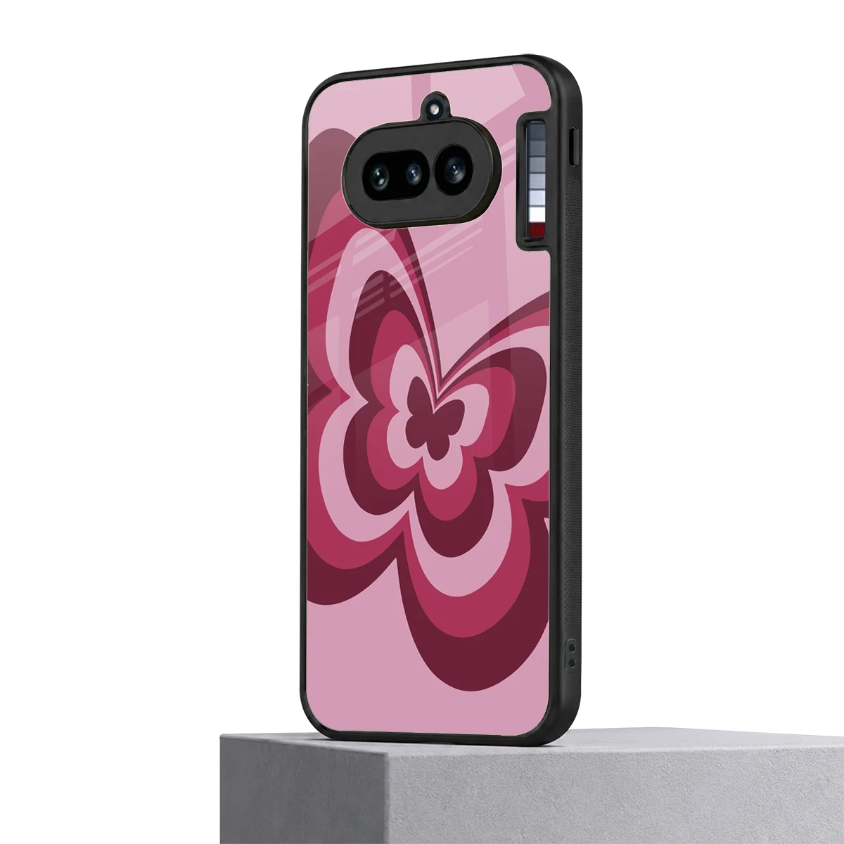 Y2K Magenta Butterfly nothing phone 4a mobile cover | shockproof glass phone case