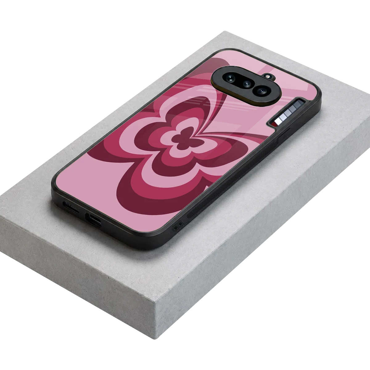 Y2K Magenta Butterfly stylish phone case for nothing phone 4a | glossy glass and slim fit