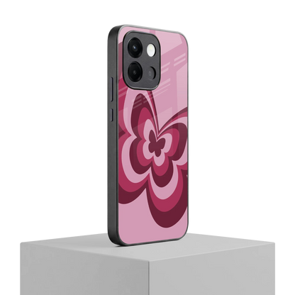 Y2K Magenta Butterfly oneplus 13s mobile cover | shockproof glass phone case