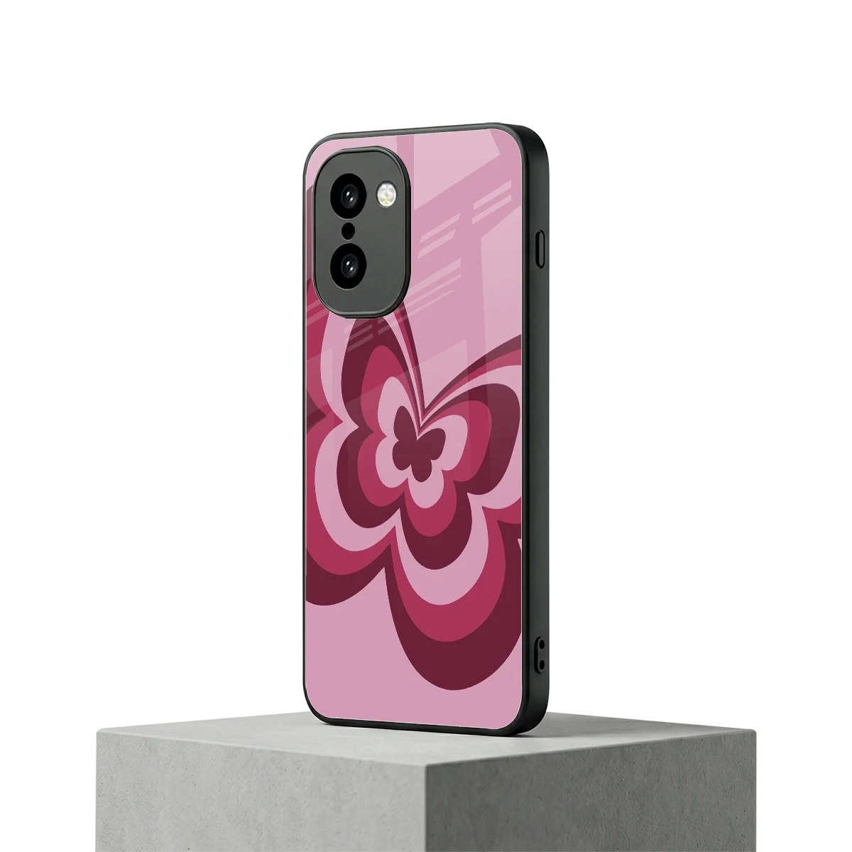 Y2K Magenta Butterfly oneplus 15r mobile cover | shockproof glass phone case