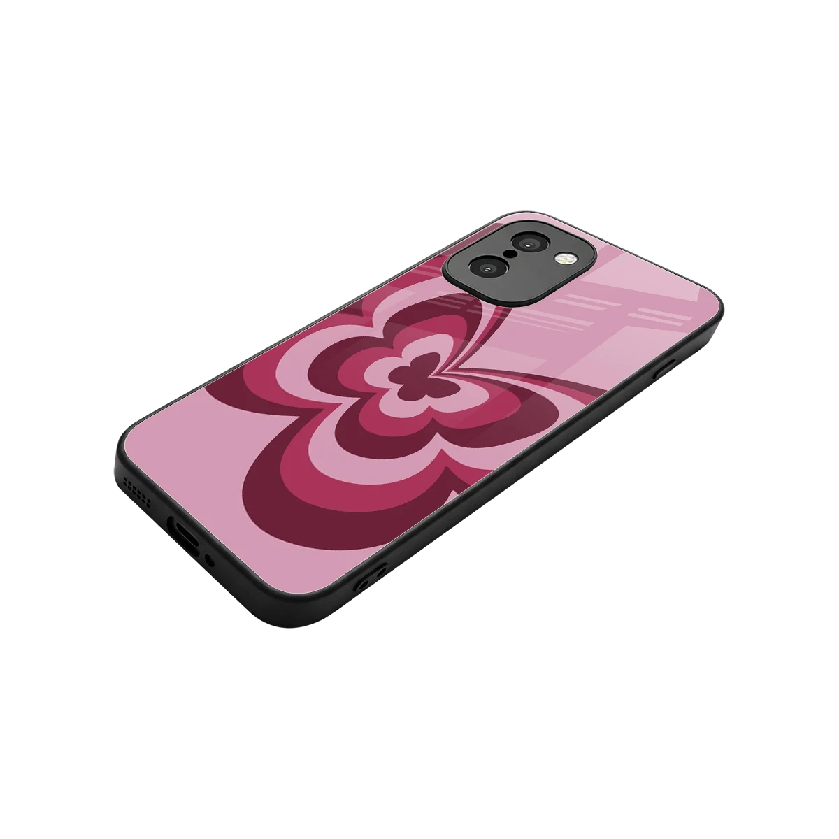 Y2K Magenta Butterfly stylish phone case for oneplus 15r | glossy glass and slim fit