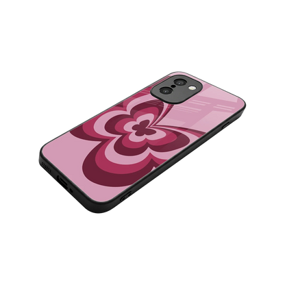 Y2K Magenta Butterfly stylish phone case for oneplus 15r | glossy glass and slim fit