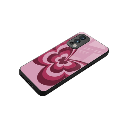Y2K Magenta Butterfly stylish phone case for oneplus nord 2 | glossy glass and slim fit