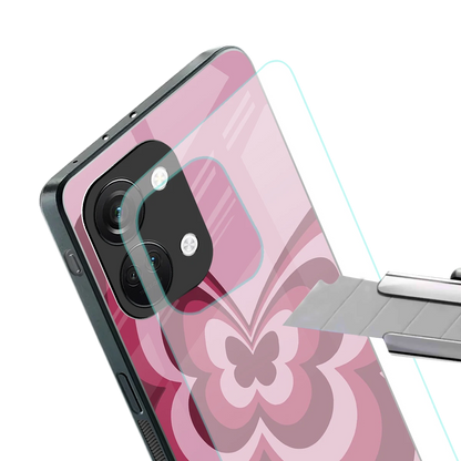 Y2K Magenta Butterfly stylish phone case for oneplus nord 3 | glossy glass and slim fit