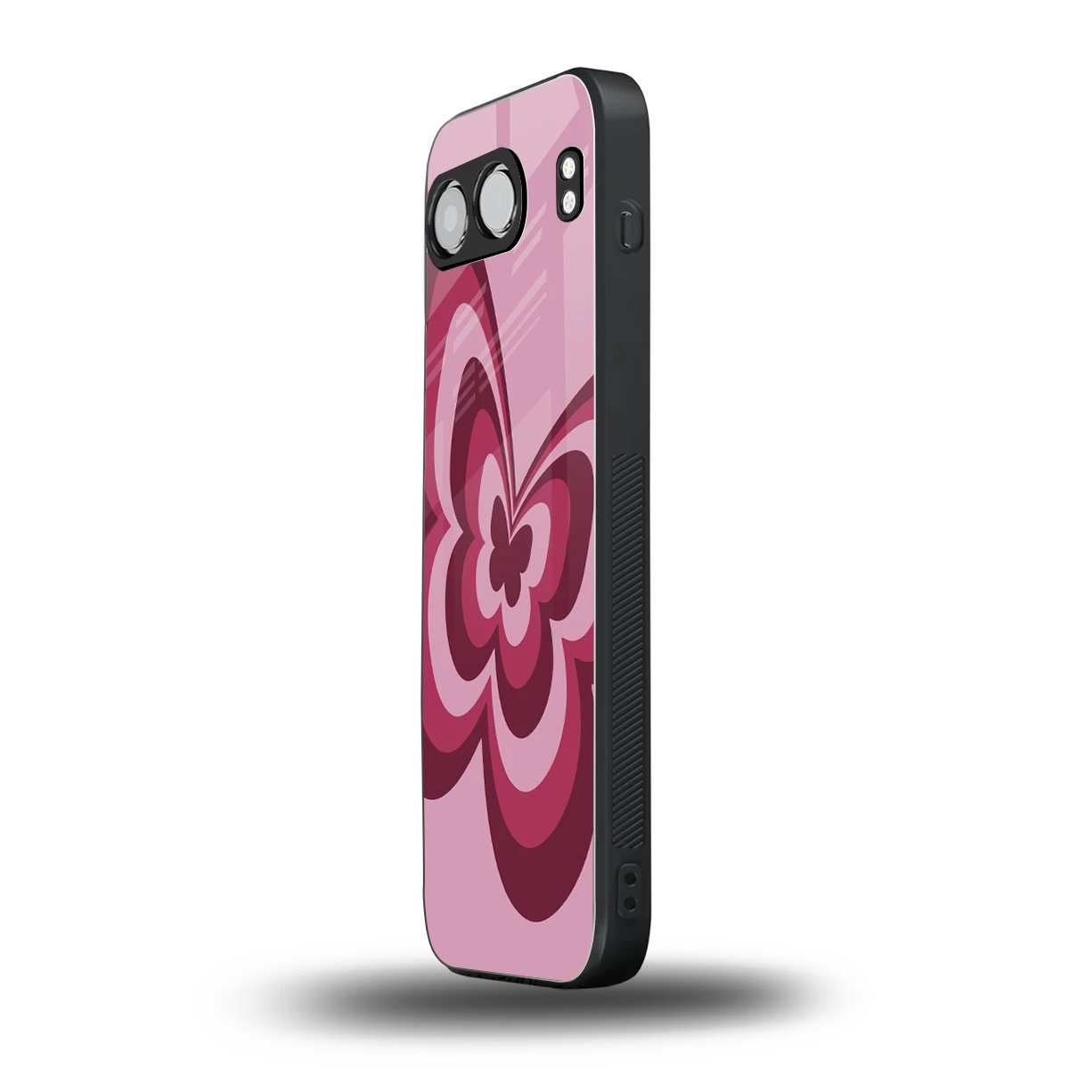 Y2K Magenta Butterfly oneplus nord 4 mobile cover | shockproof glass phone case