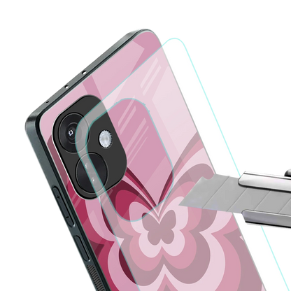 Y2K Magenta Butterfly stylish phone case for oneplus nord ce 3 | glossy glass and slim fit