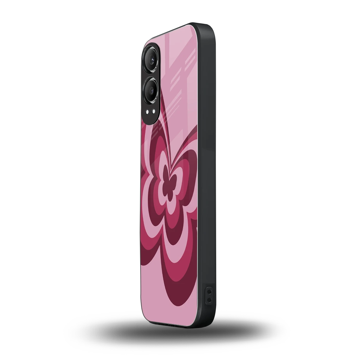 Y2K Magenta Butterfly oneplus nord ce 4 lite mobile cover | shockproof glass phone case