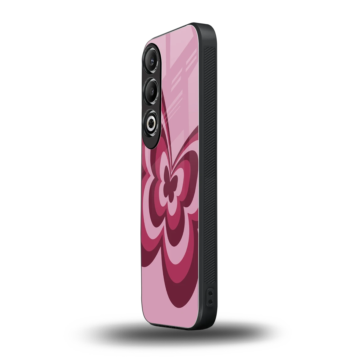 Y2K Magenta Butterfly oneplus nord ce 4 mobile cover | shockproof glass phone case