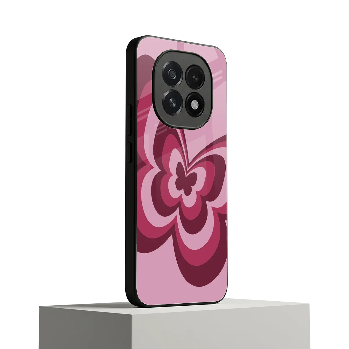 Y2K Magenta Butterfly oppo f29 5g mobile cover | shockproof glass phone case