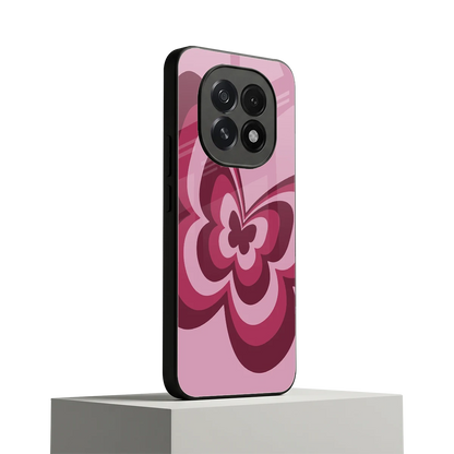 Y2K Magenta Butterfly oppo f29 5g mobile cover | shockproof glass phone case
