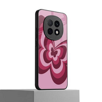 Y2K Magenta Butterfly oppo f29 pro 5g mobile cover | shockproof glass phone case