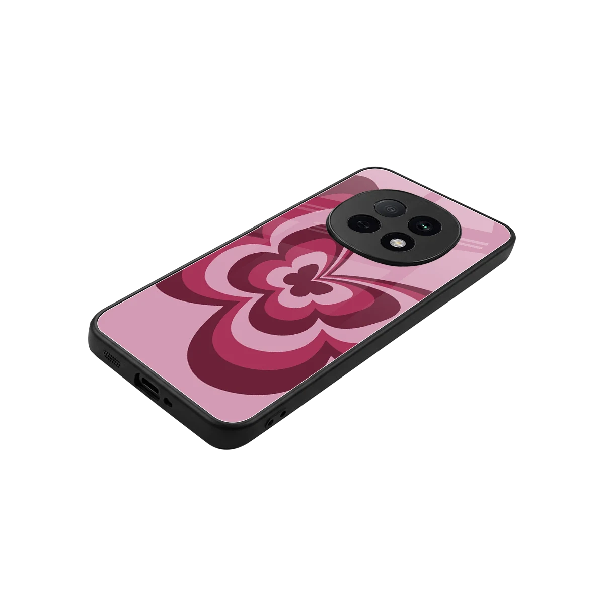 Y2K Magenta Butterfly stylish phone case for oppo f29 pro 5g | glossy glass and slim fit