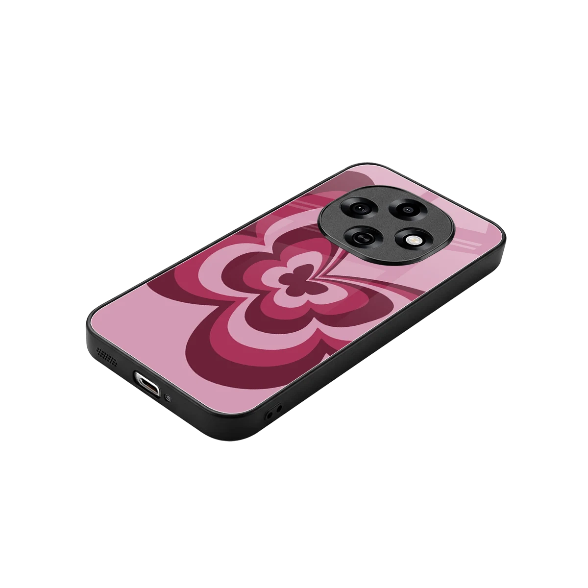Y2K Magenta Butterfly stylish phone case for oppo f31 pro 5g | glossy glass and slim fit