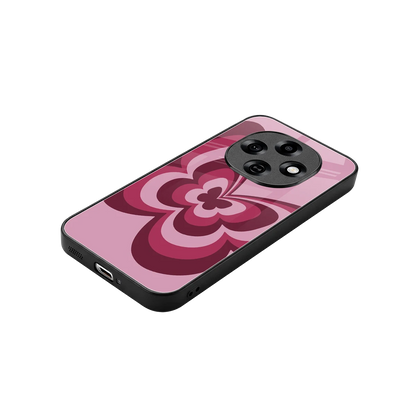 Y2K Magenta Butterfly stylish phone case for oppo f31 pro 5g | glossy glass and slim fit