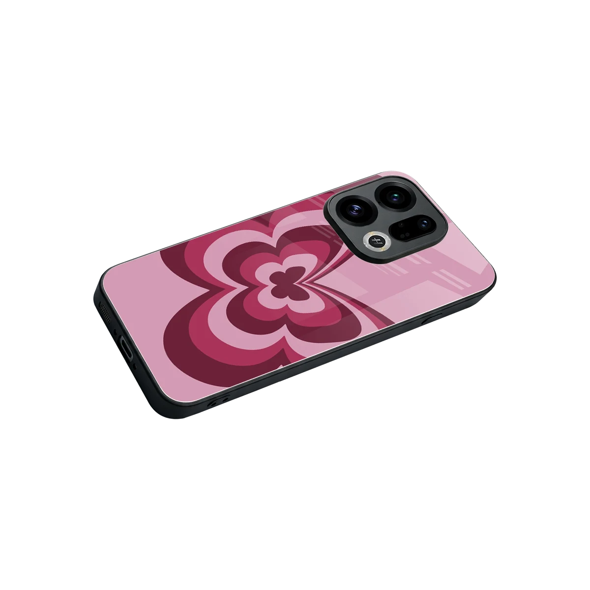 Y2K Magenta Butterfly stylish phone case for oppo find x9 | glossy glass and slim fit