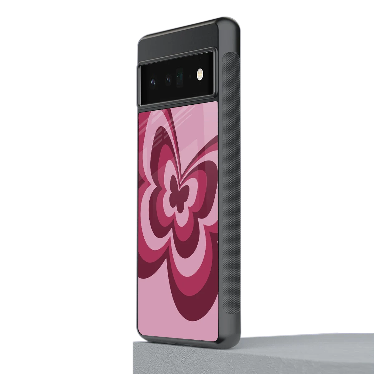 Y2K Magenta Butterfly stylish phone case for google pixel 6 pro | glossy glass and slim fit