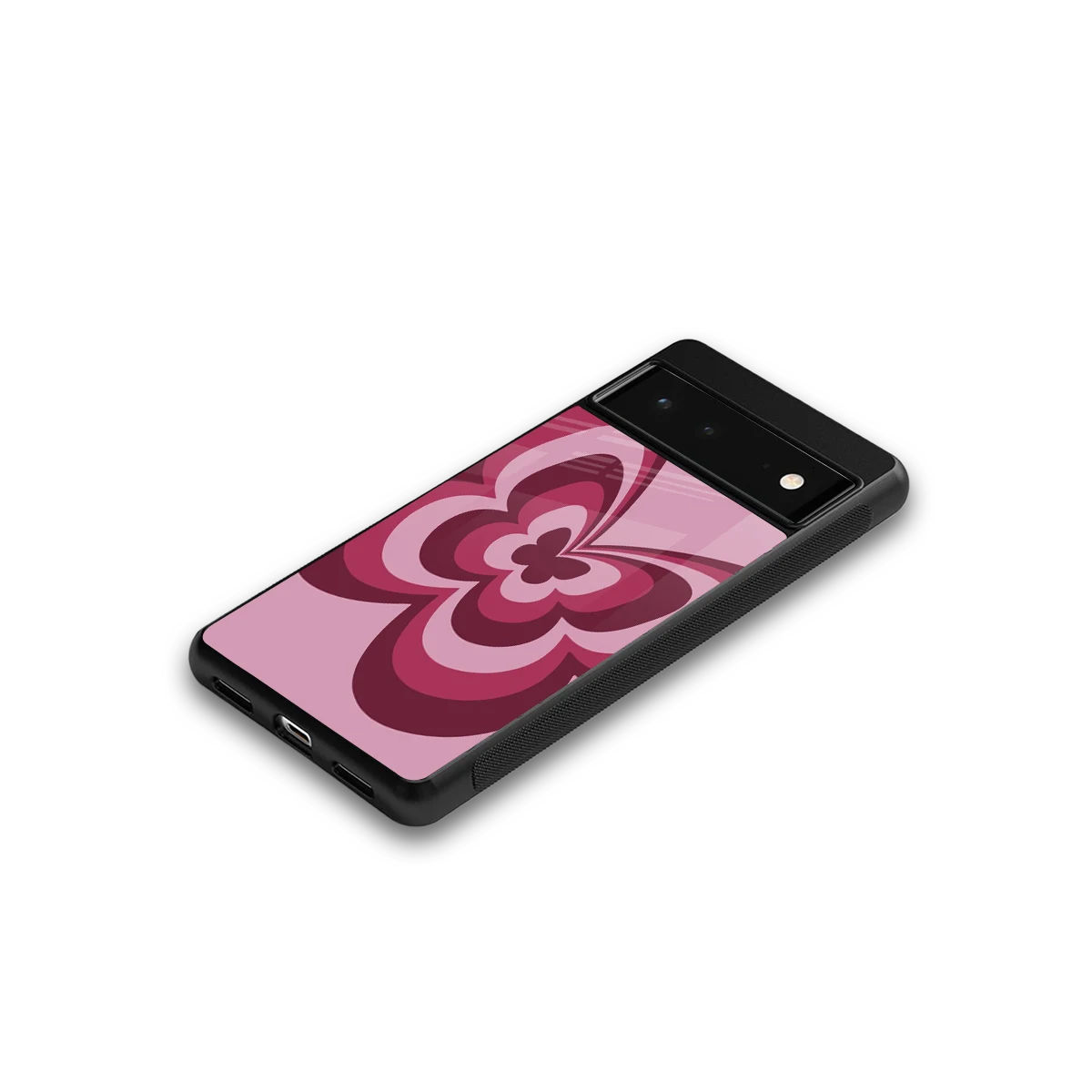 Y2K Magenta Butterfly google pixel 6 mobile cover | shockproof glass phone case
