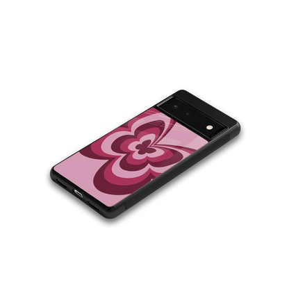 Y2K Magenta Butterfly google pixel 6 mobile cover | shockproof glass phone case
