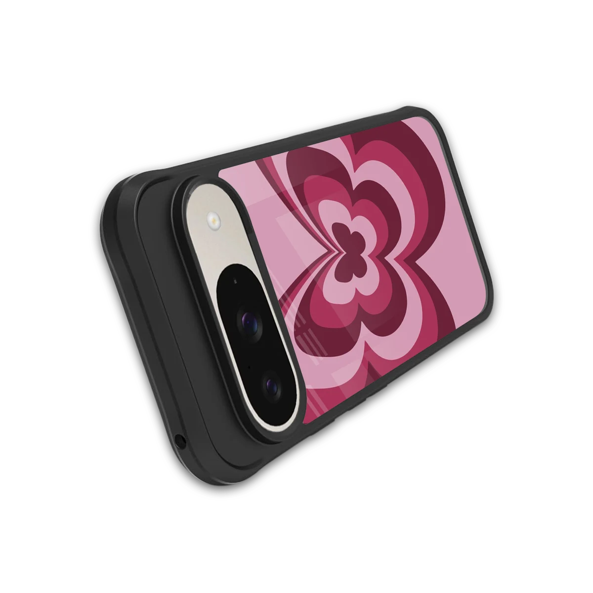 Y2K Magenta Butterfly stylish phone case for google pixel 9 | glossy glass and slim fit