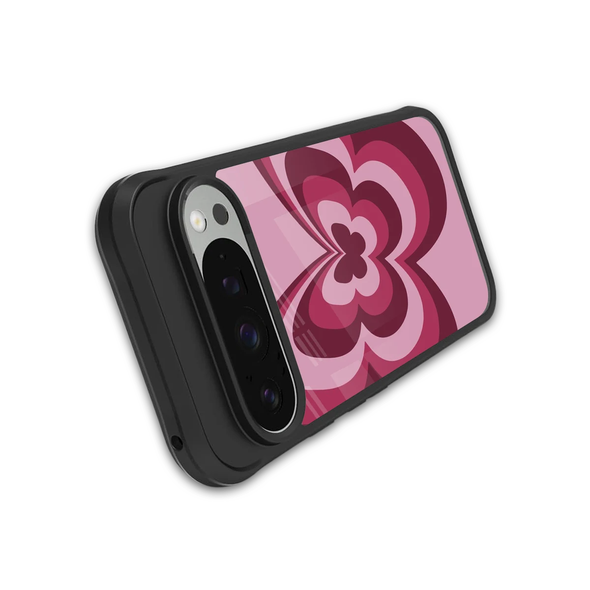Y2K Magenta Butterfly stylish phone case for google pixel 9 pro | glossy glass and slim fit