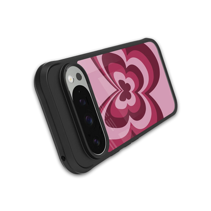 Y2K Magenta Butterfly stylish phone case for google pixel 9 pro | glossy glass and slim fit