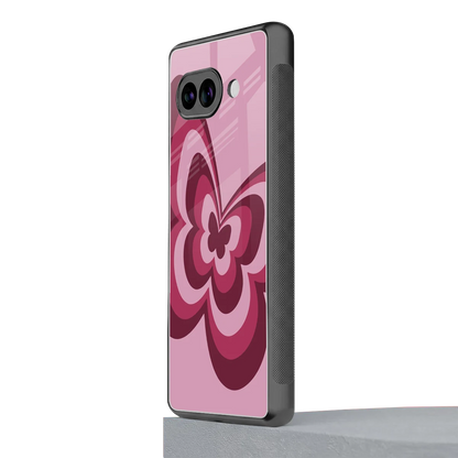 Y2K Magenta Butterfly google pixel 10a mobile cover | shockproof glass phone case