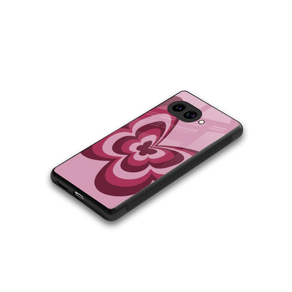 Y2K Magenta Butterfly stylish phone case for google pixel 10a | glossy glass and slim fit