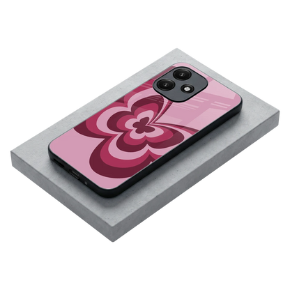 Y2K Magenta Butterfly stylish phone case for redmi 12 5g | glossy glass and slim fit