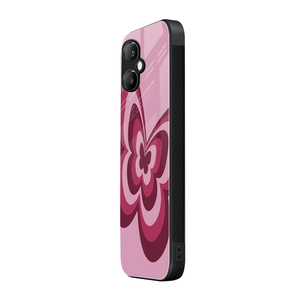 Y2K Magenta Butterfly samsung galaxy a06 5g mobile cover | shockproof glass phone case