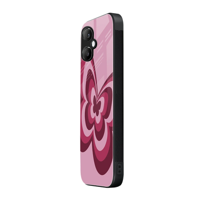 Y2K Magenta Butterfly samsung galaxy a06 5g mobile cover | shockproof glass phone case